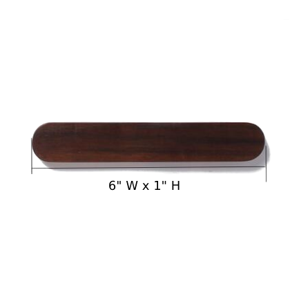 Magnetic Wooden Wall Key Holder Large Black Walnut