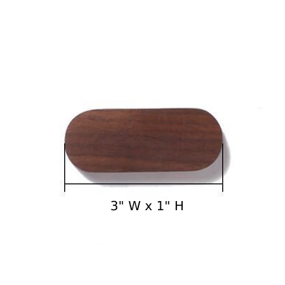 Magnetic Wooden Wall Key Holder Small Black Walnut