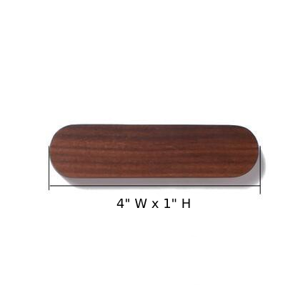 Magnetic Wooden Wall Key Holder Medium Black Walnut