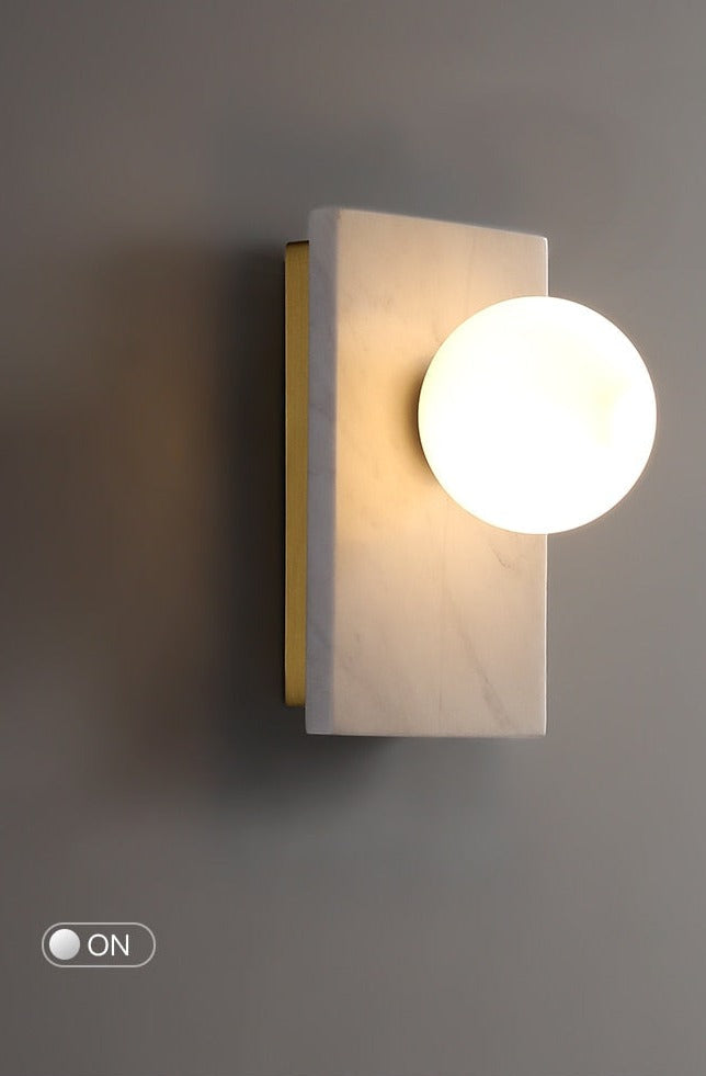 Marble & Brass Luxury LED Wall Light