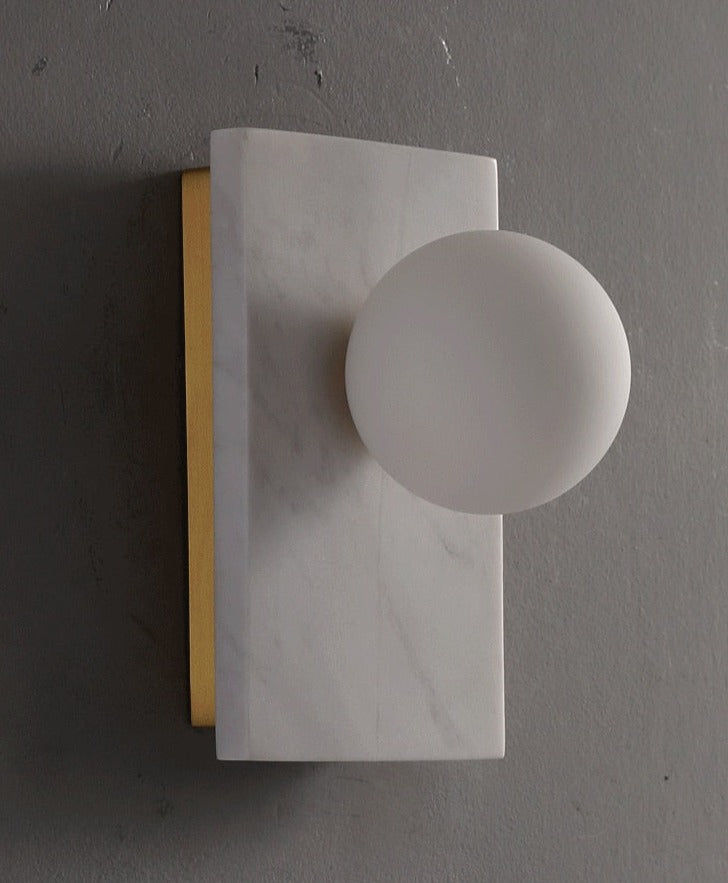 Marble & Brass Luxury LED Wall Light