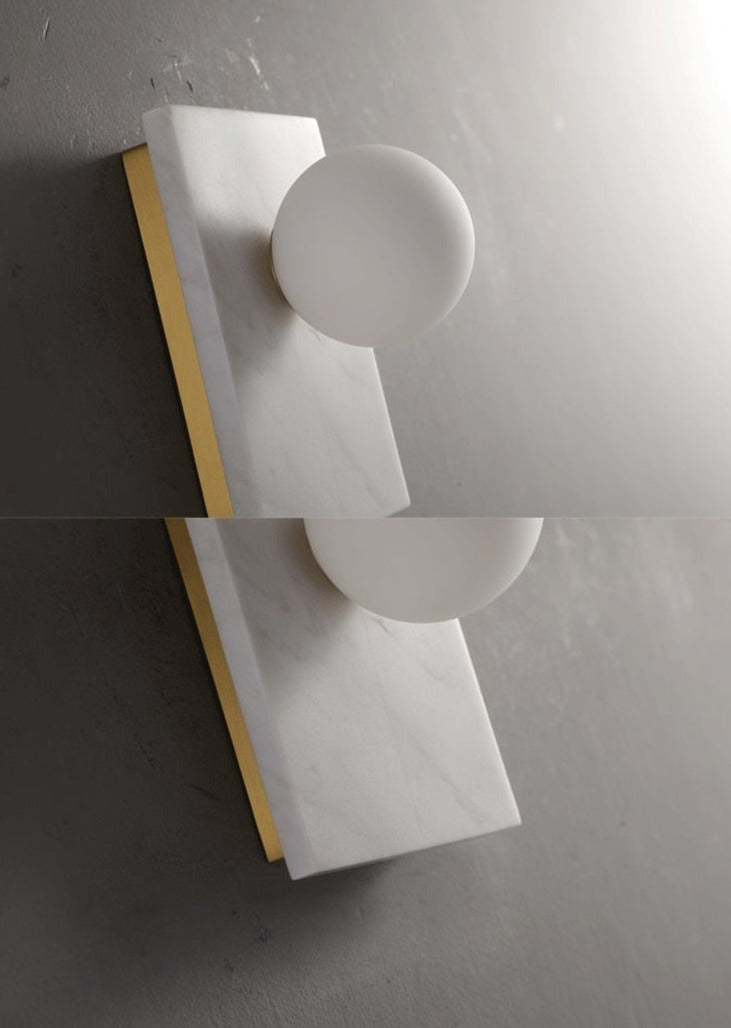 Marble & Brass Luxury LED Wall Light