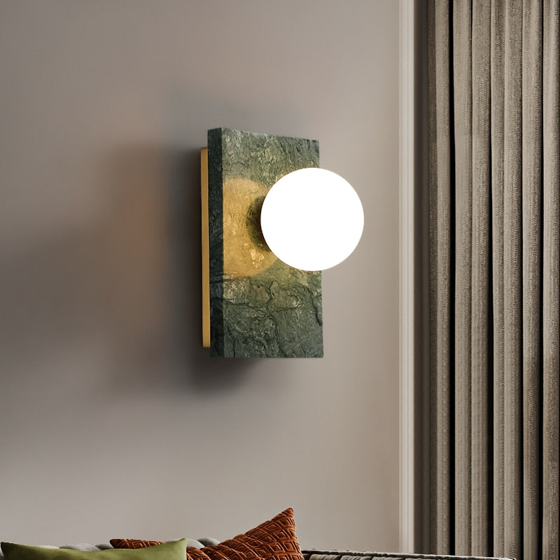 Marble & Brass Luxury LED Wall Light