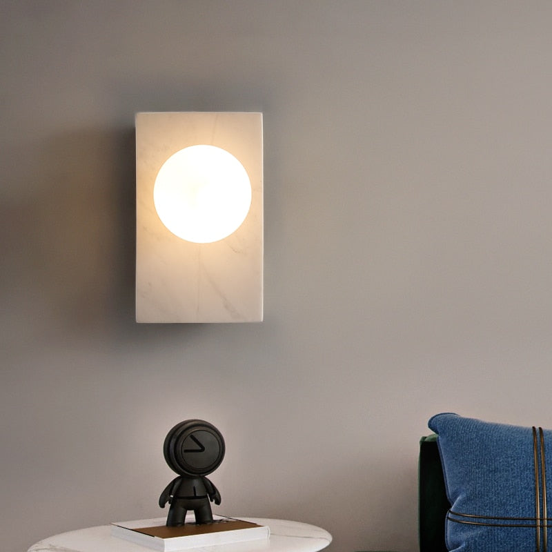 Marble & Brass Luxury LED Wall Light
