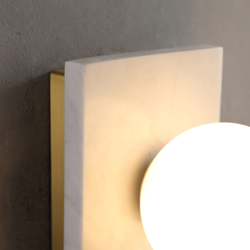 Marble & Brass Luxury LED Wall Light