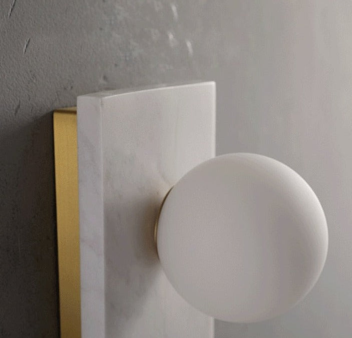 Marble & Brass Luxury LED Wall Light