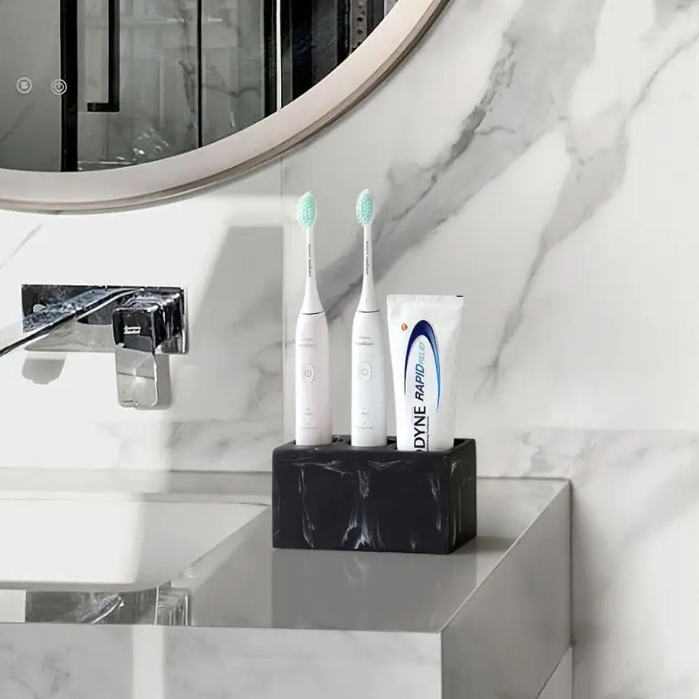 Couple Resina Toothbrush Holder