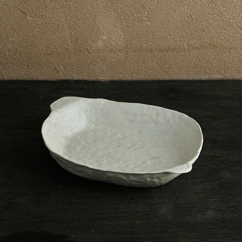 Matilda Stoneware Ceramic Accent Plates & Bowls 8" Plate with Handles