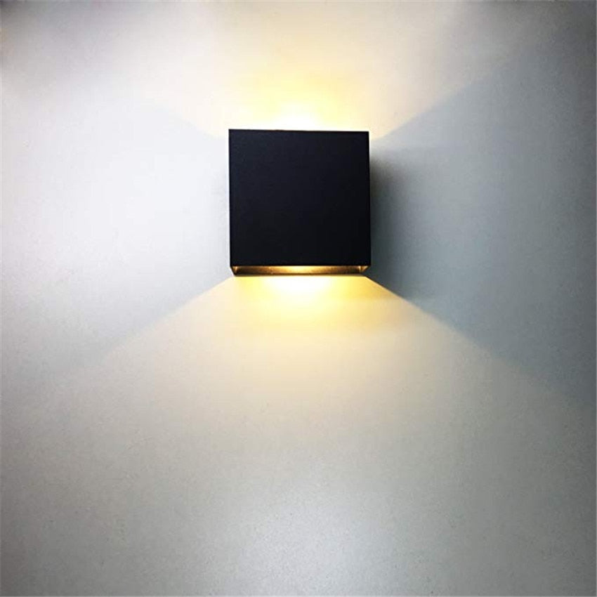 Metal Cube Led Wall Light - Final Sale