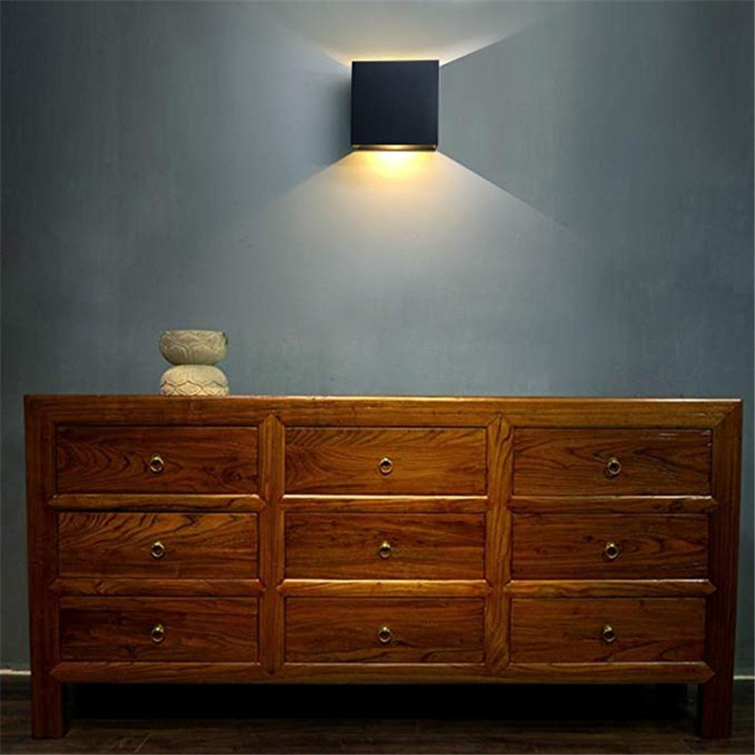 Metal Cube Led Wall Light - Final Sale