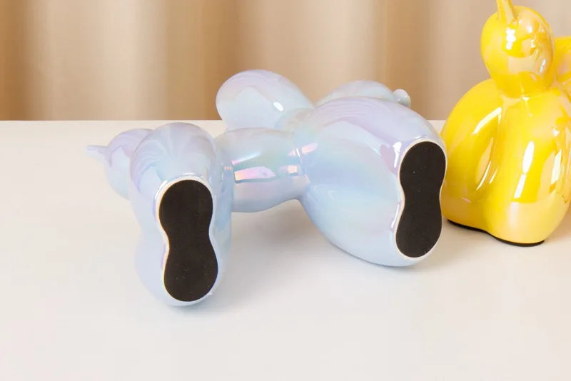 Metallic Balloon Dog Statue