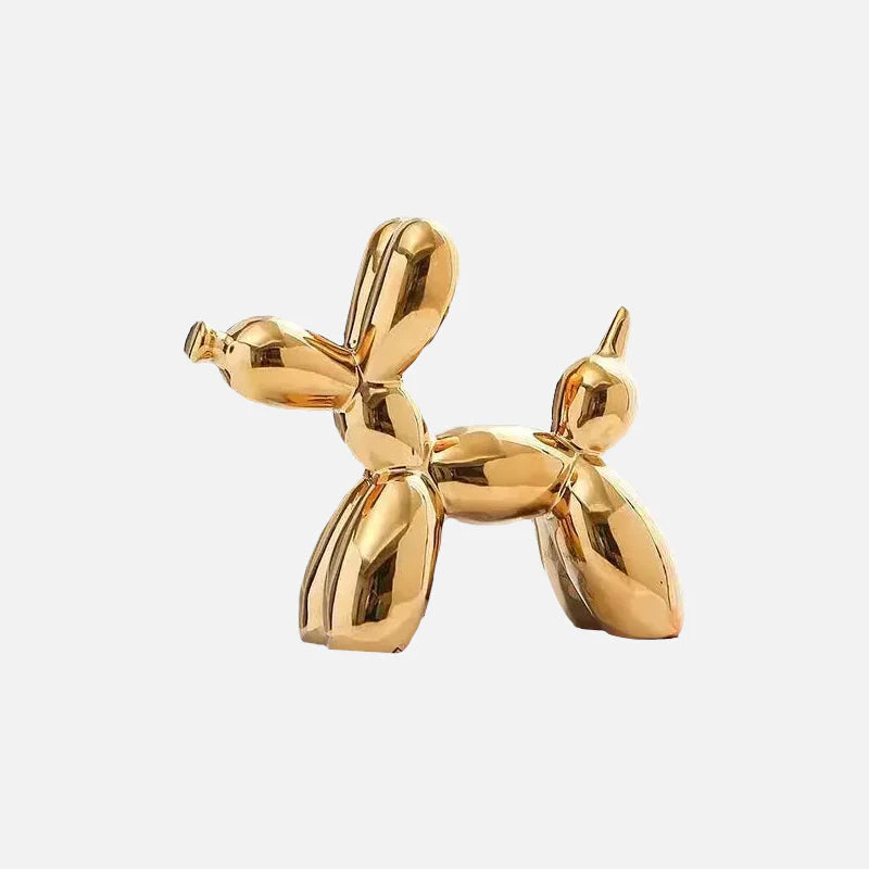 Metallic Balloon Dog Statue Gold
