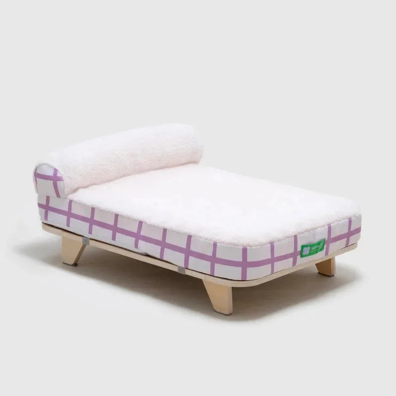 Snug Nest Elevated Pet Bed Purple