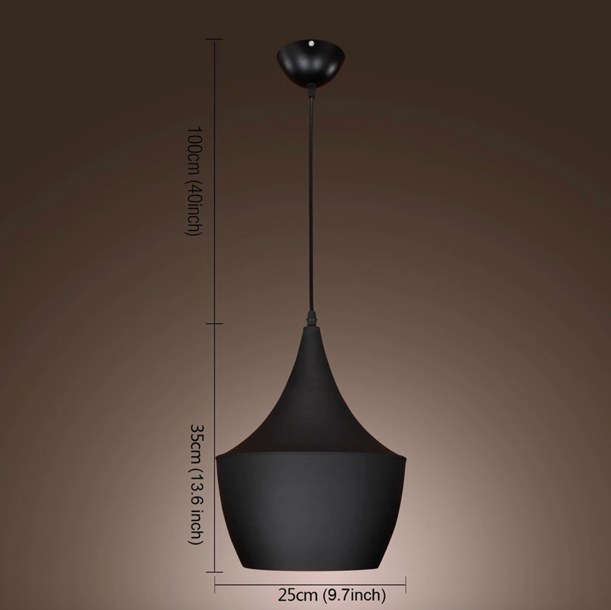 Mika Black Ceiling Pendant - Final Sale