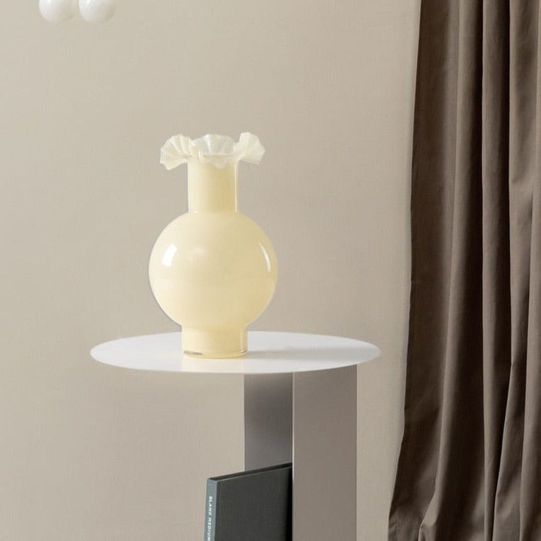 Milk Flower Murano Glass Vase
