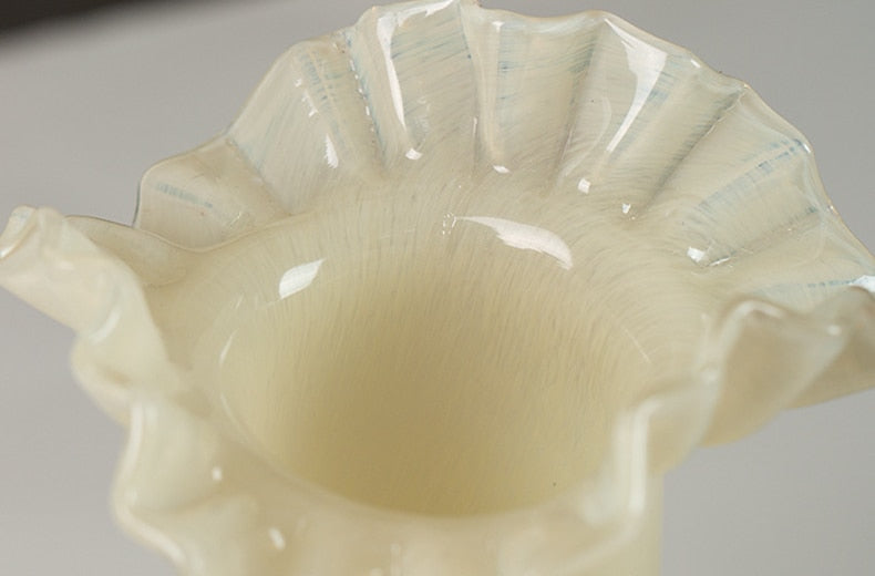 Milk Flower Murano Glass Vase