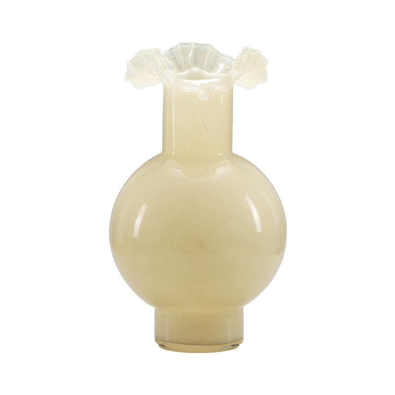 Milk Flower Murano Glass Vase