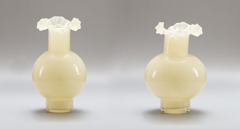 Milk Flower Murano Glass Vase