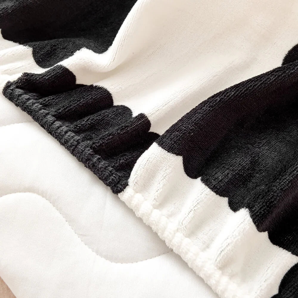 Milk Velvet Checkered Bedding