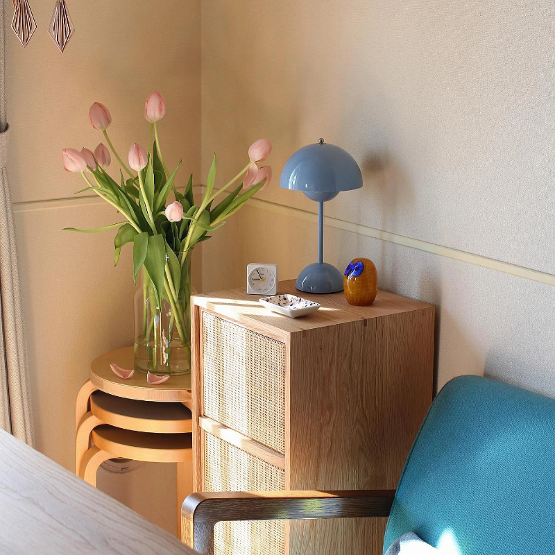 Mini Flowerpot Cordless Table Lamp With Touch Sensor