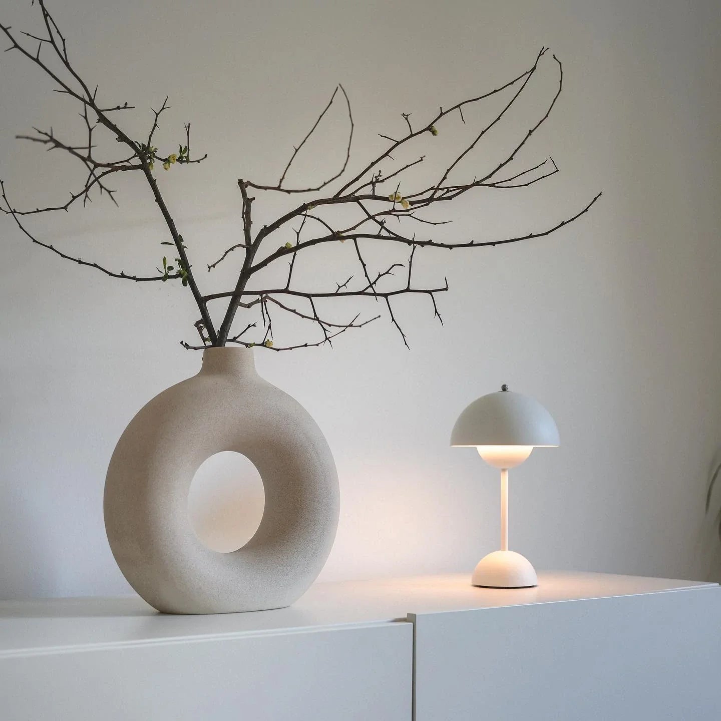 Mini Flowerpot Cordless Table Lamp With Touch Sensor