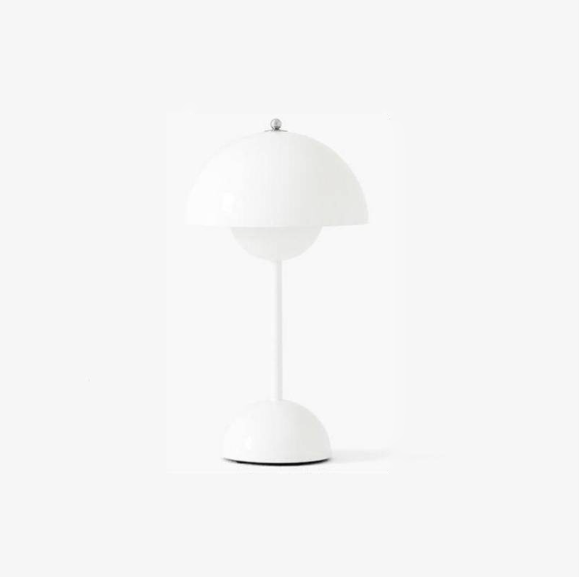 Mini Flowerpot Cordless Table Lamp With Touch Sensor White
