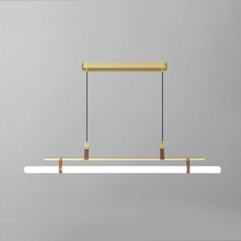 Minimal Belt LED Pendant Lamp Medium Gold