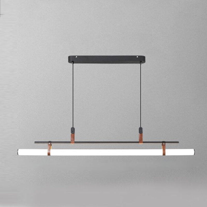 Minimal Belt LED Pendant Lamp Large Black