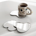 Mirror Coasters & Trays Set