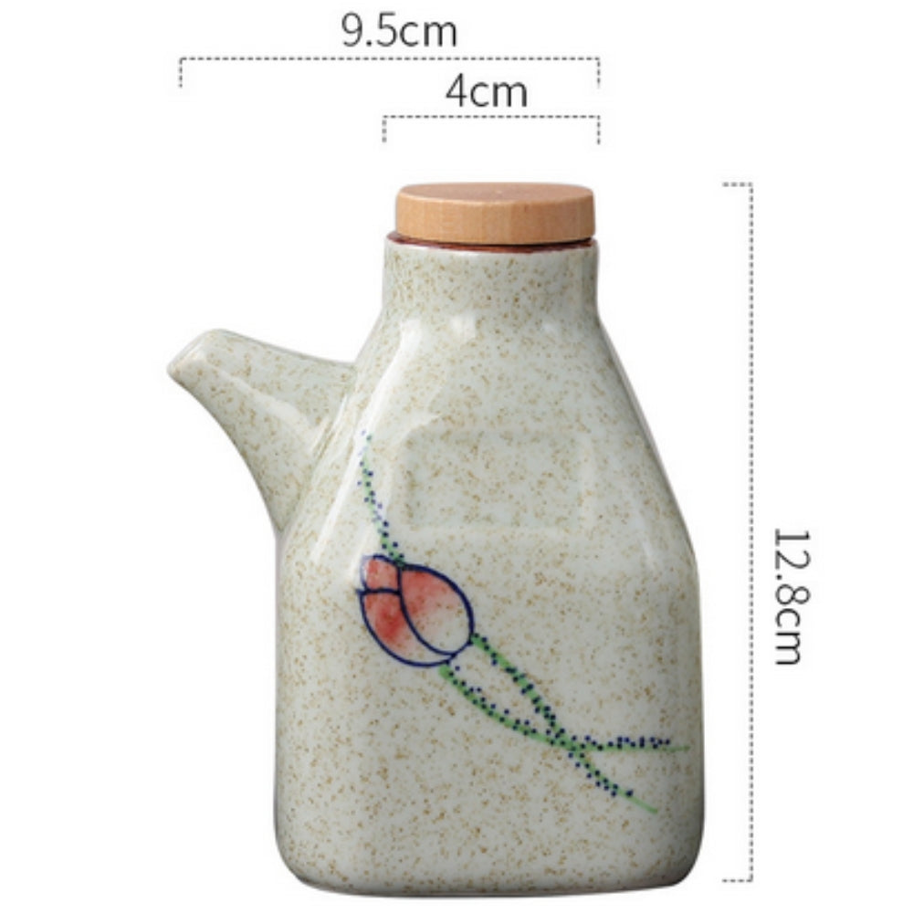 Mizuno Ceramic Oil and Sauce Dispenser Blossom Grace