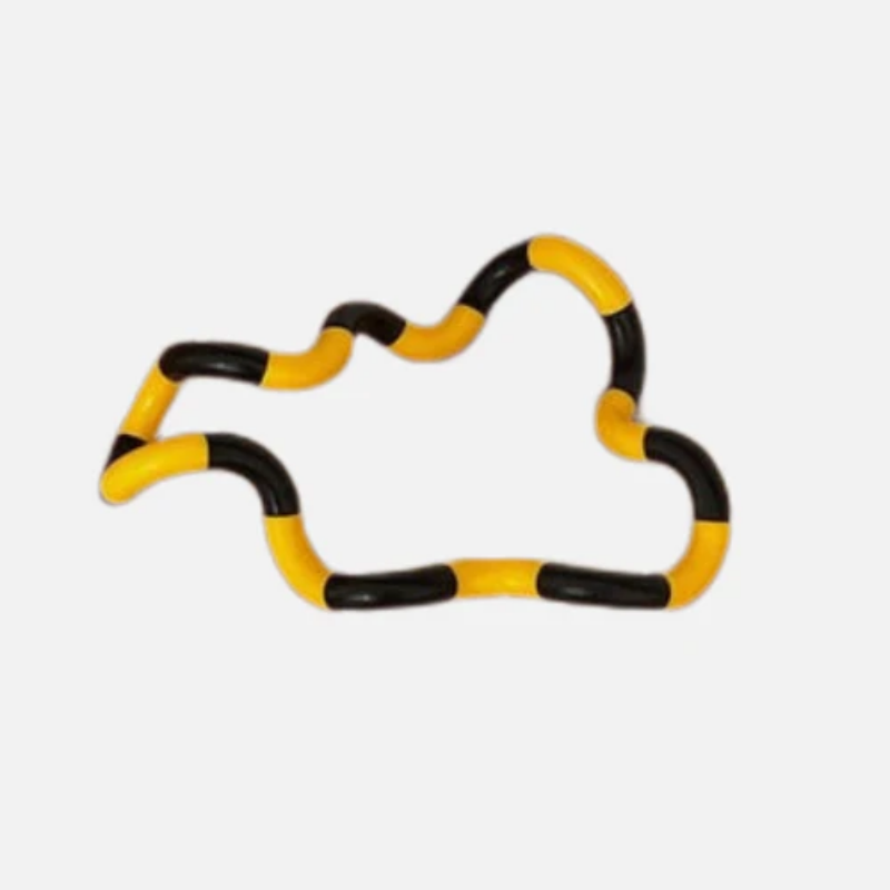 Mobius Ring Decorative Accent Black-Yellow