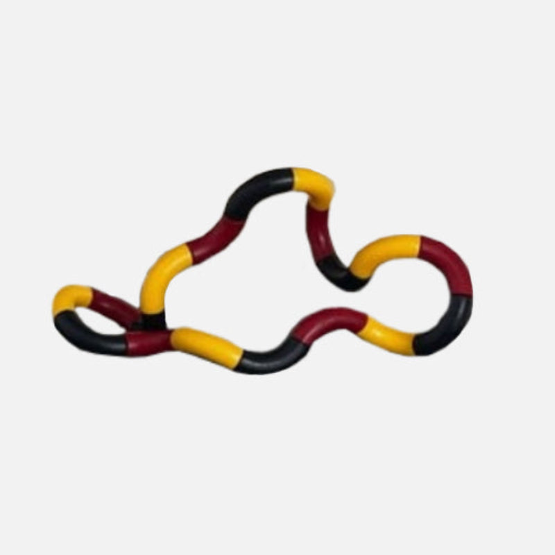 Mobius Ring Decorative Accent Black-Red-Yellow