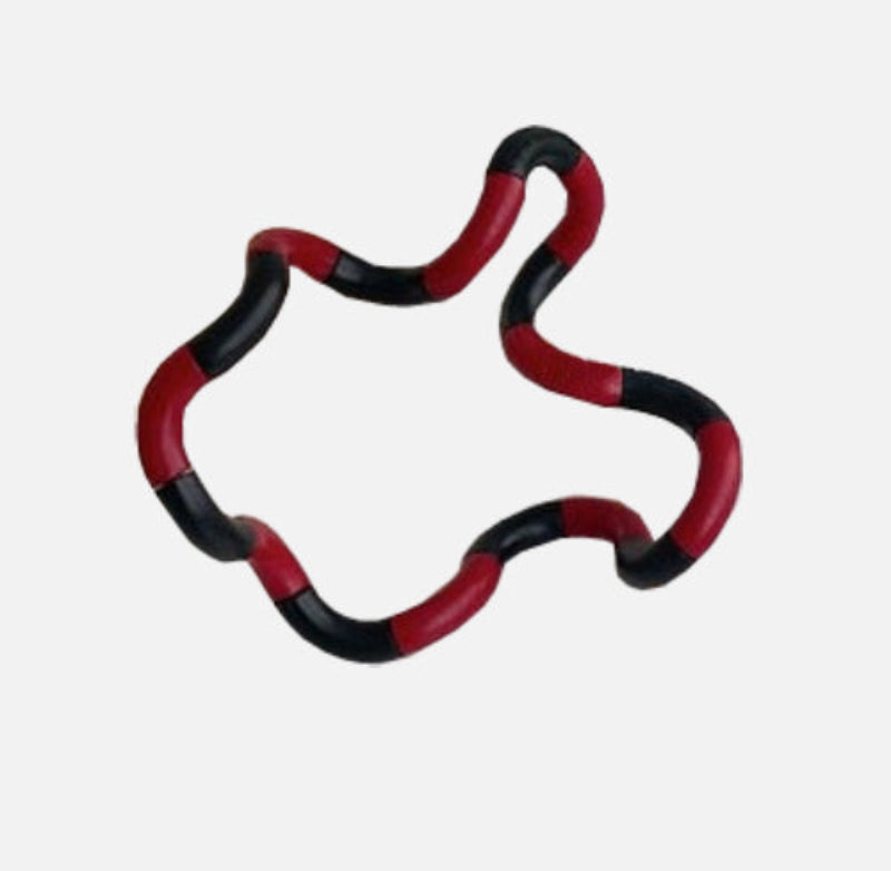 Mobius Ring Decorative Accent Black-Red