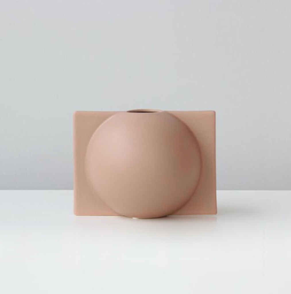 Mod Shapes Ceramic Accent Vase Taupe