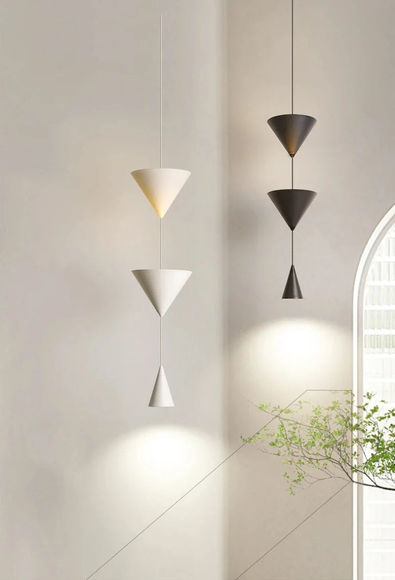 Modern Geometric Cone Pendant Light