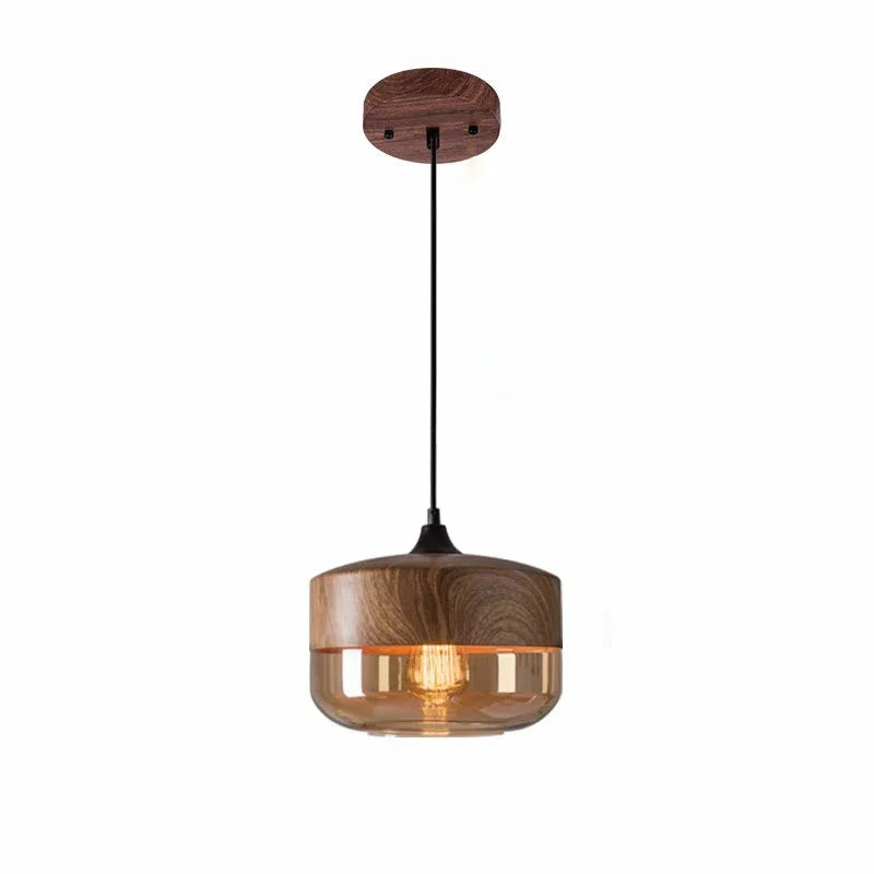 Woodcrest Glass Pendant Light Collection - FINAL SALE