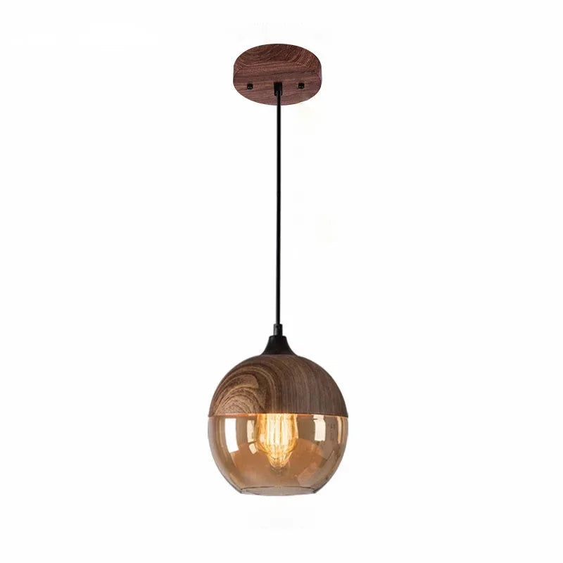 Woodcrest Glass Pendant Light Collection - FINAL SALE