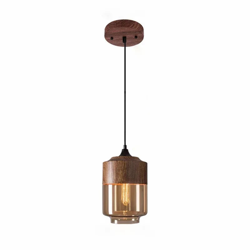 Woodcrest Glass Pendant Light Collection