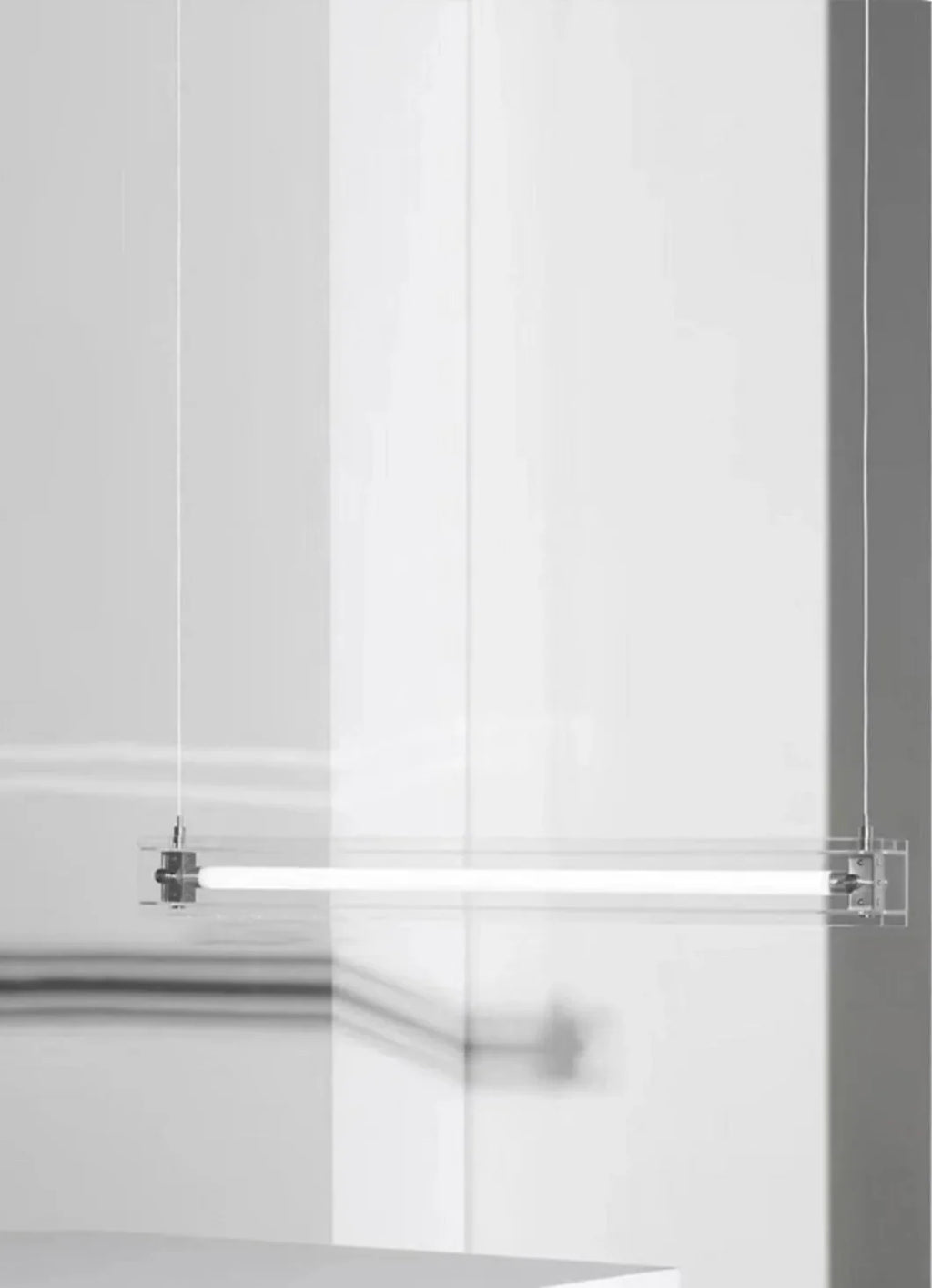 Sleek Horizon Linear Glass Pendant