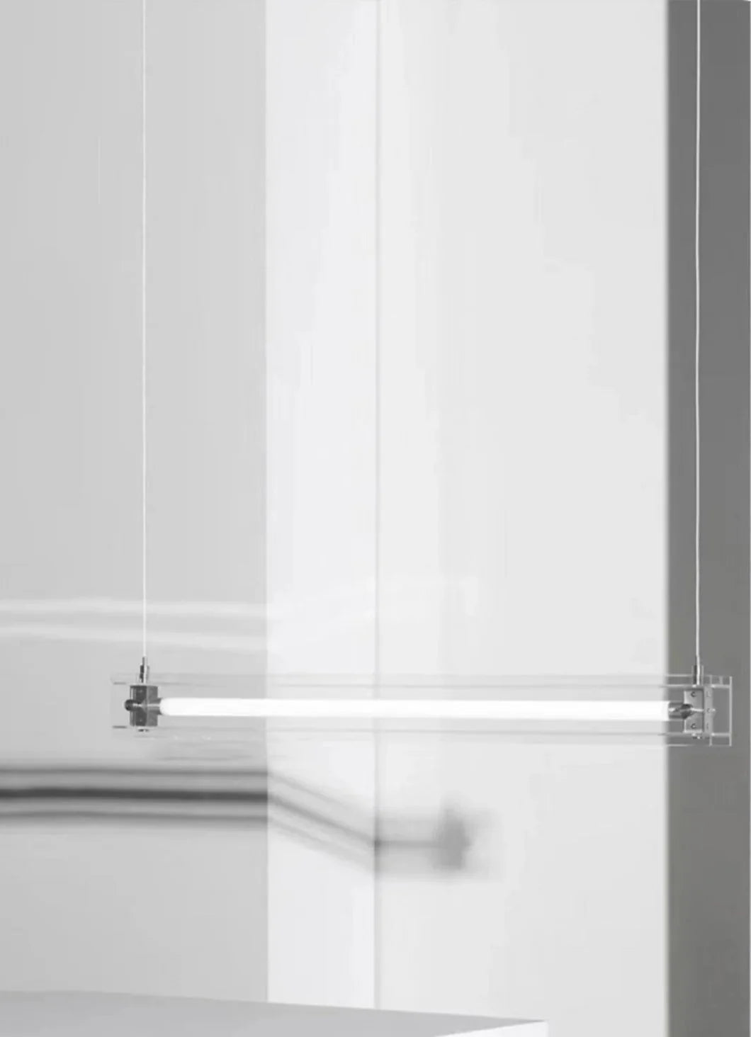 Sleek Horizon Linear Glass Pendant