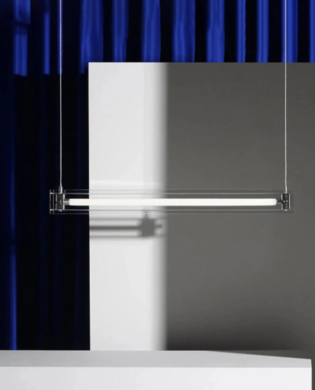 Sleek Horizon Linear Glass Pendant