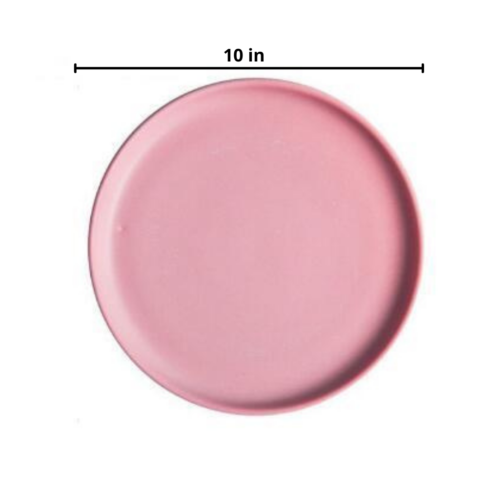 Modern Solid Flat Dinner Plate
