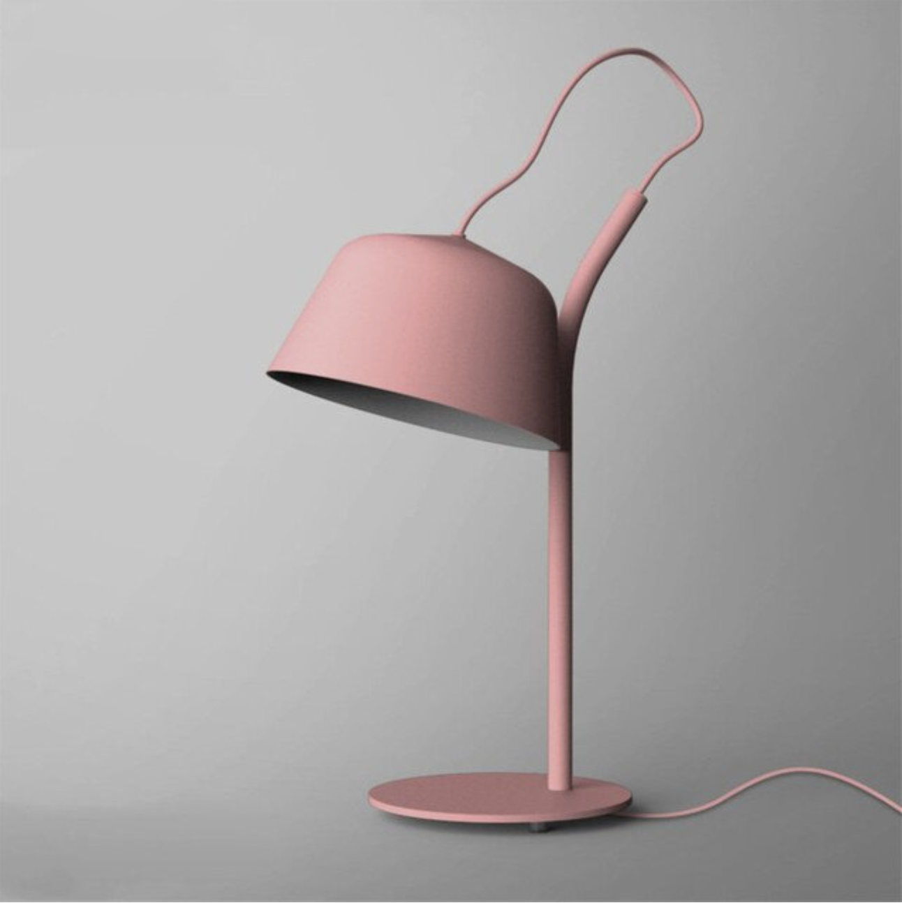 Modern Studio Colored Metal LED Table Lamp Pink