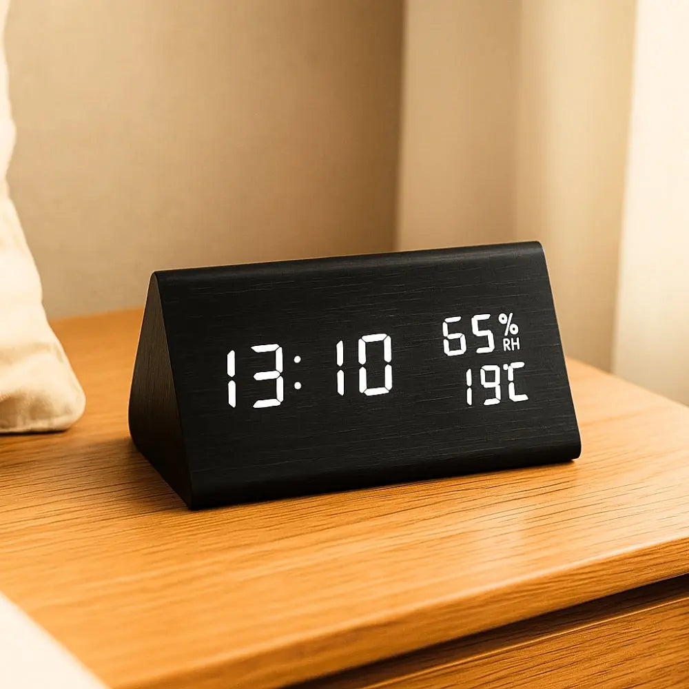 Modern Wood Decor Digital Clock