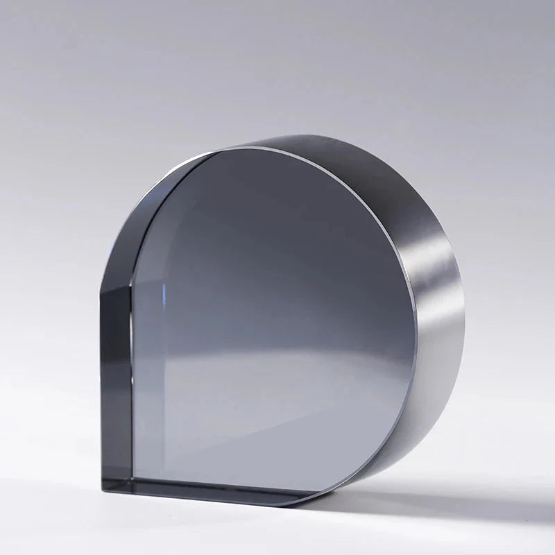 Monochrome Glass Non-Skid Bookends