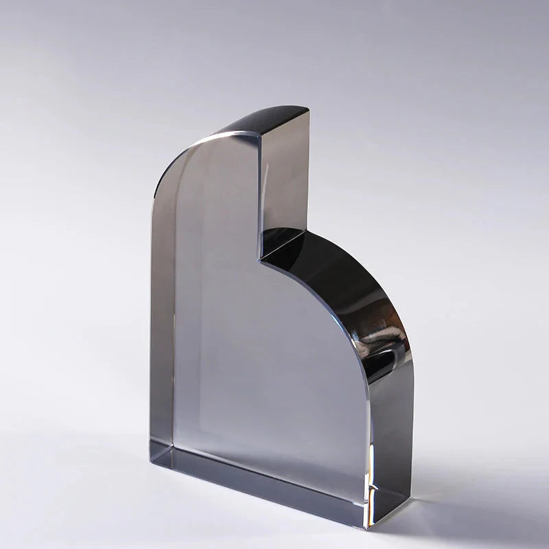Monochrome Glass Non-Skid Bookends