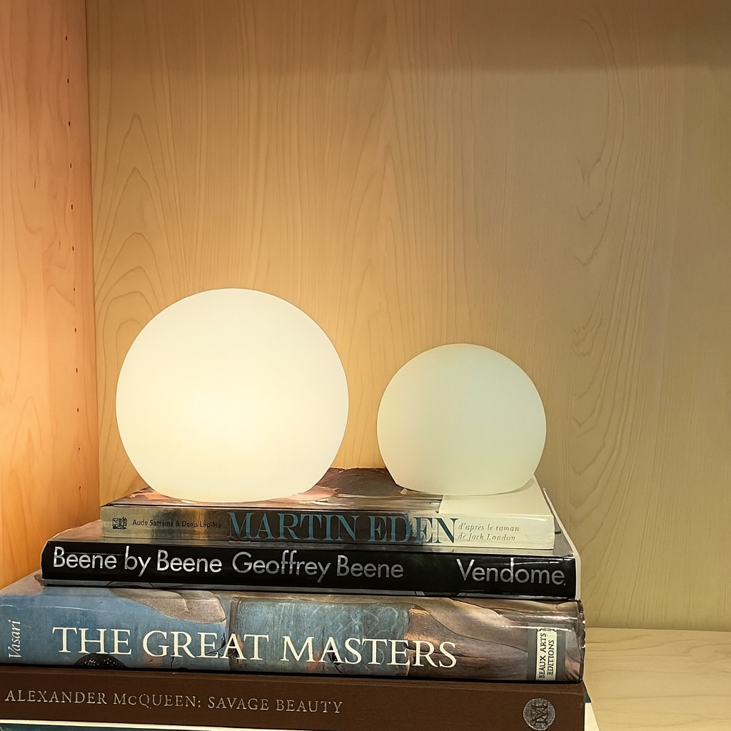 Moon Cordless LED Dimmable Orb Table Lamp with Rechargeable Batteries - Final Sale