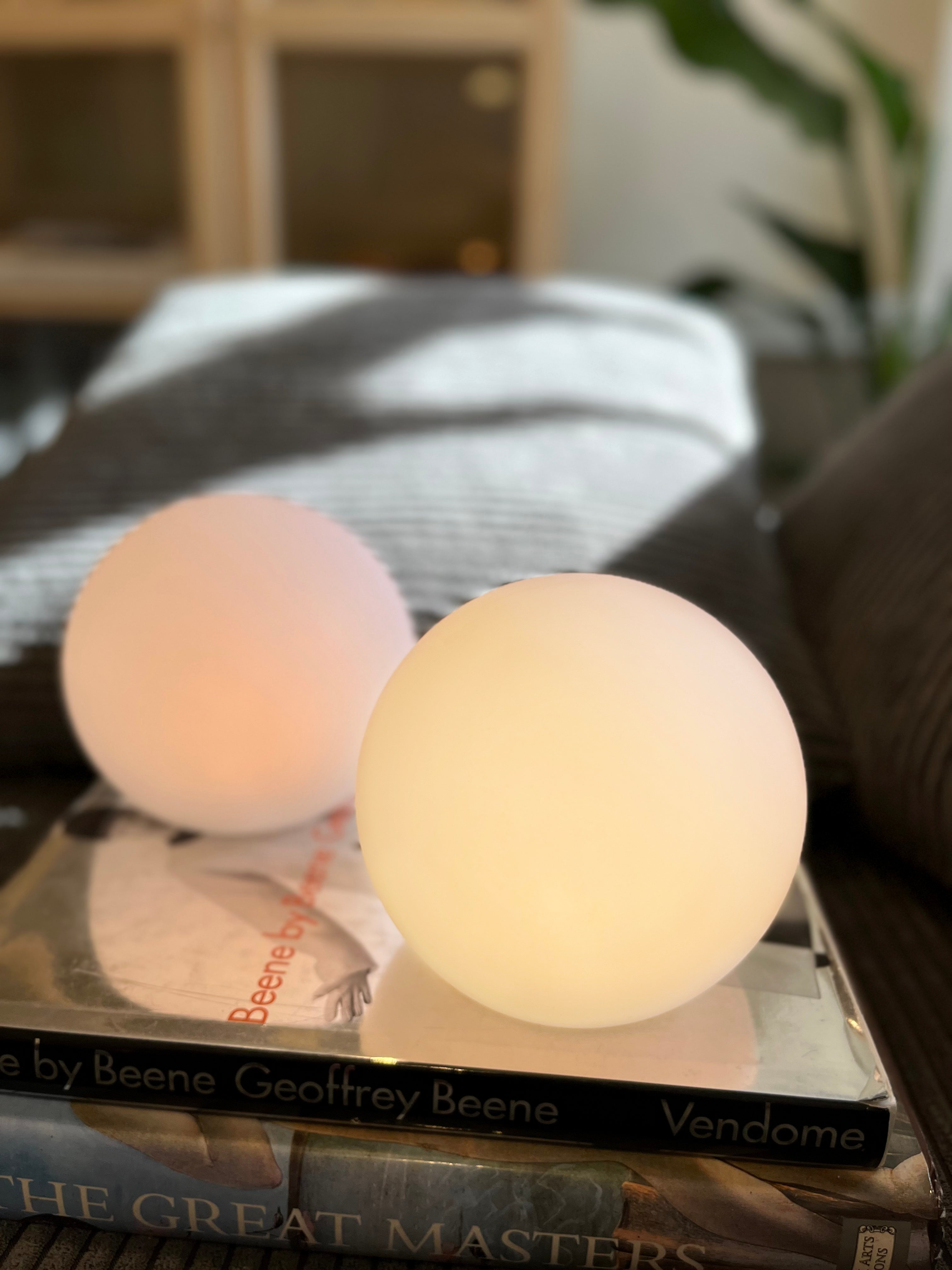 Moon Cordless LED Dimmable Orb Table Lamp with Rechargeable Batteries - Final Sale