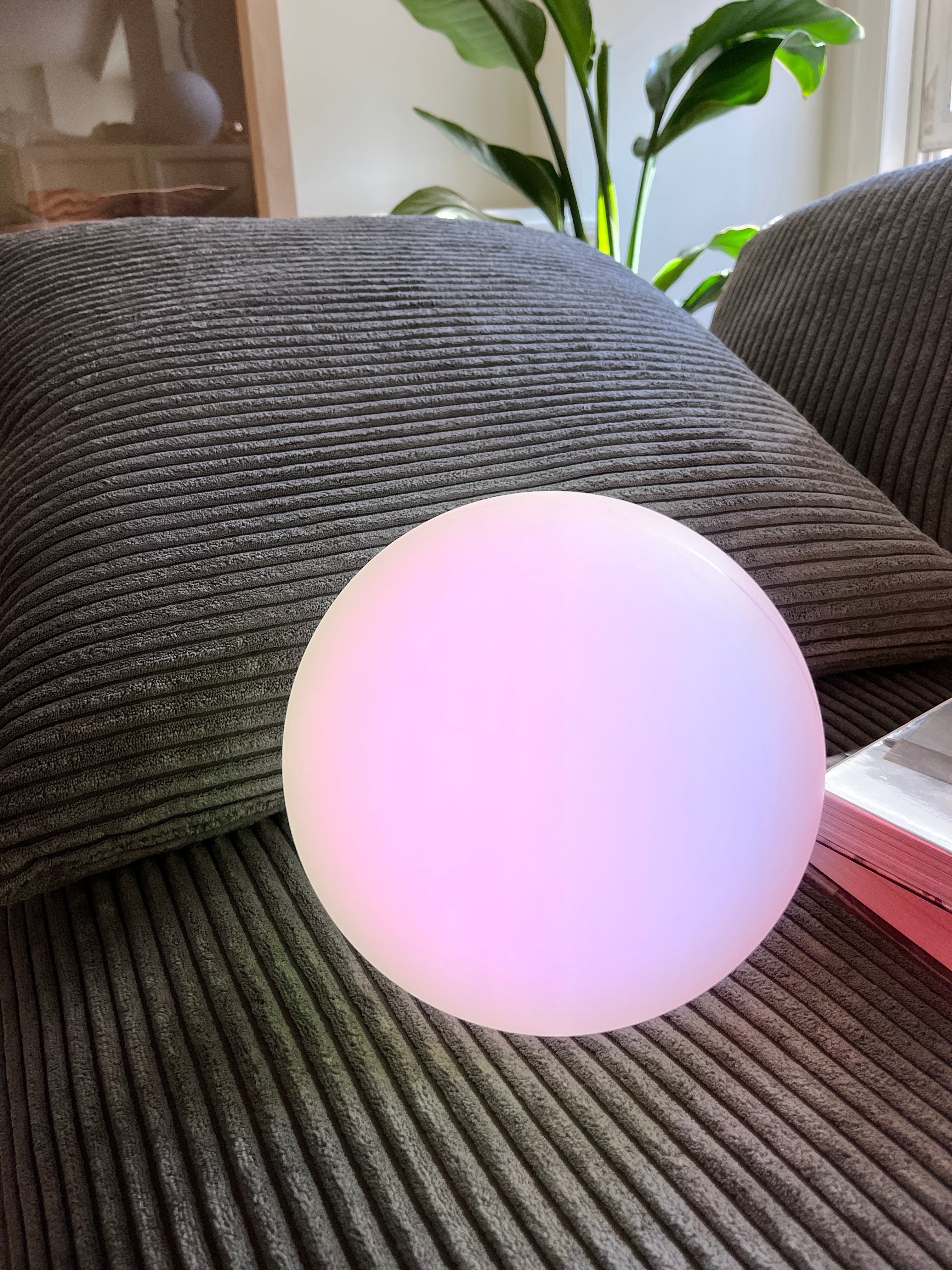 Moon Cordless LED Dimmable Orb Table Lamp with Rechargeable Batteries - Final Sale