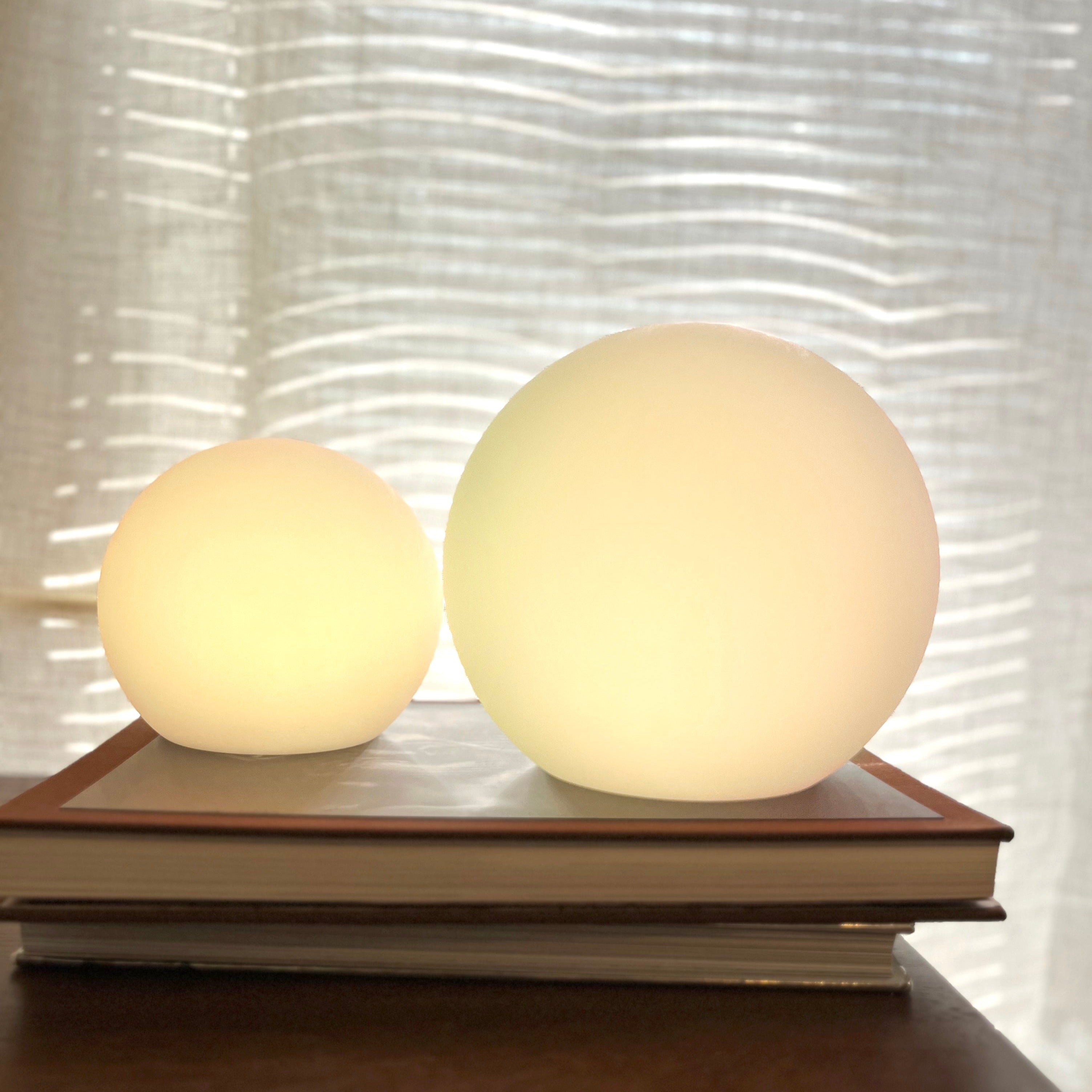 Moon Cordless LED Dimmable Orb Table Lamp with Rechargeable Batteries - Final Sale